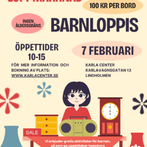 Missa inte: Kommersens barnloppis 7/2!